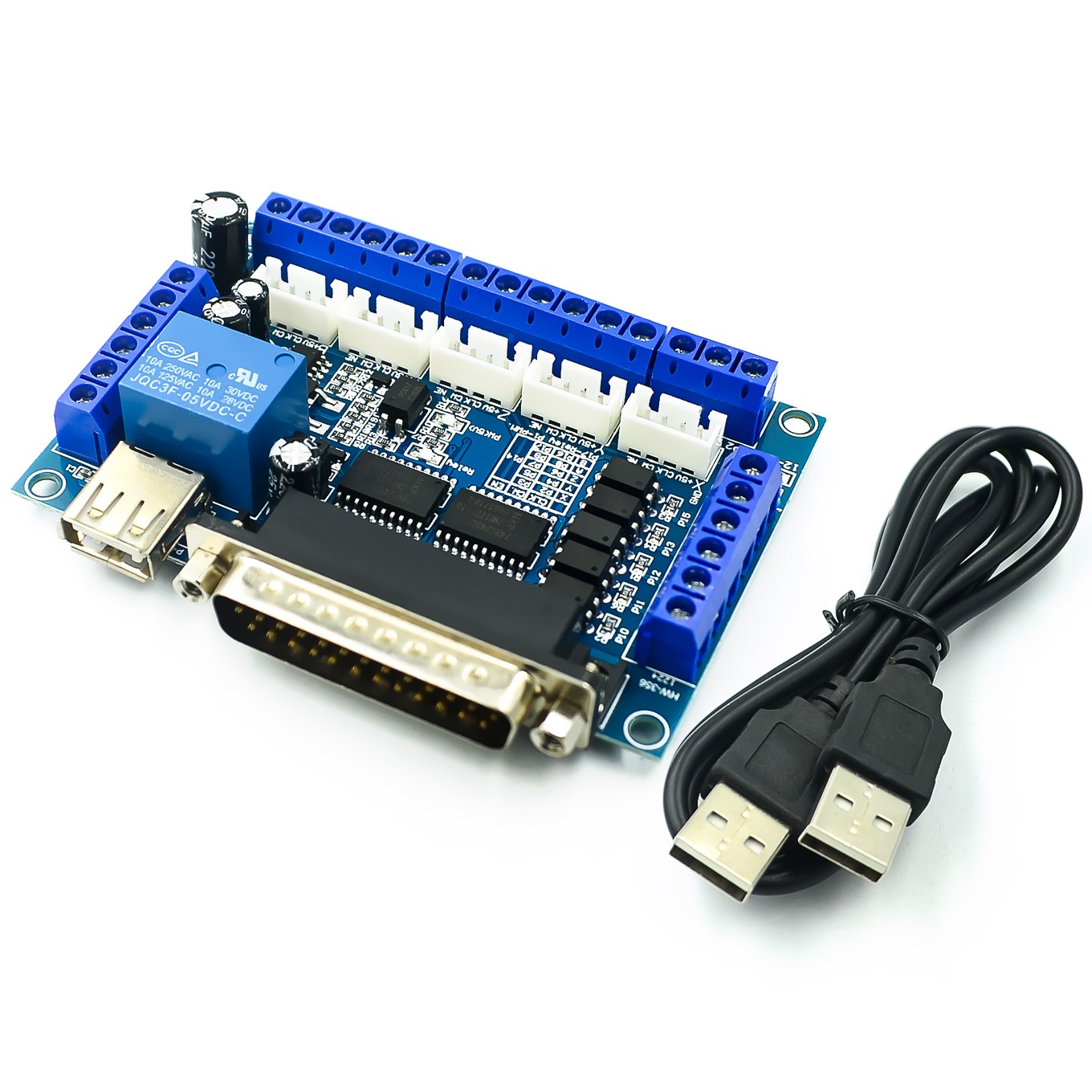 5 Axis Cnc Breakout Board Interface Mach3 - Verbeterde 5-assige CNC-interfaceadapter breakout-kaart voor stappenmotordriver