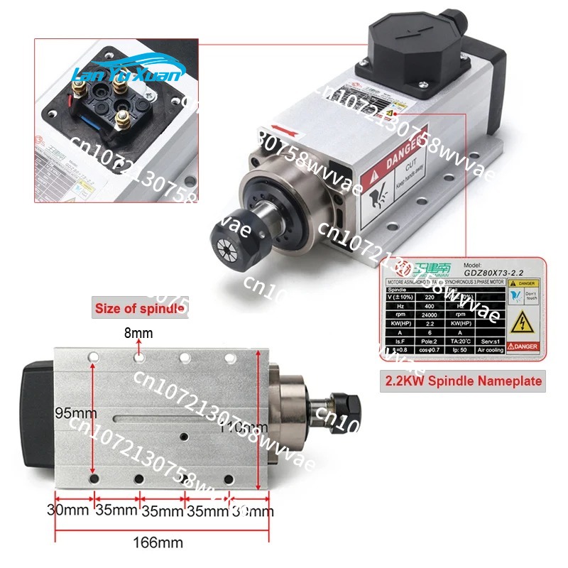 1.5KW 110V CNC Luchtgekoelde S - Air Cooled 1.5Kw Spindle Motor Inverter 110V recensie en prijs