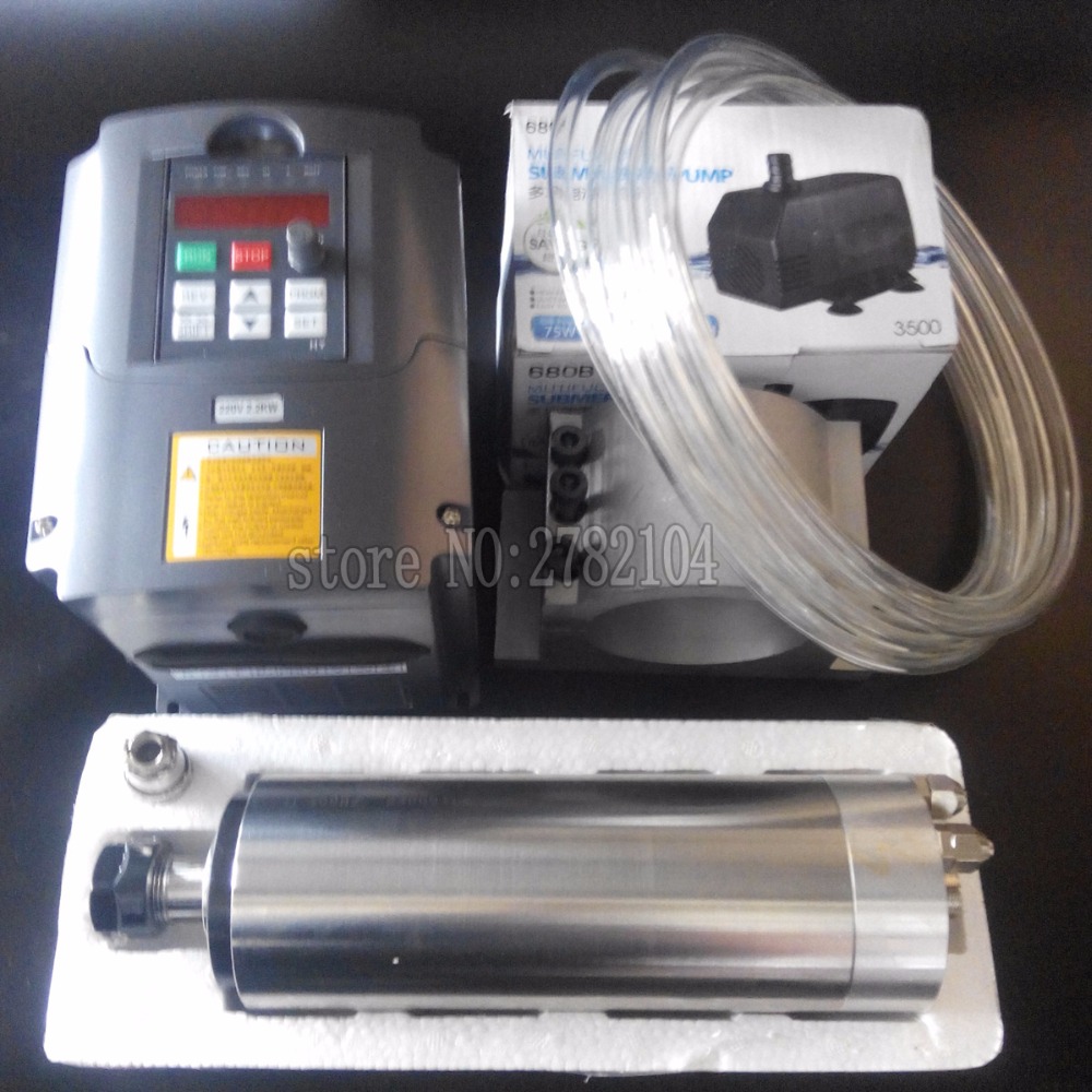 Watergekoelde spindelset 2,2 k - 2.2Kw Water Cooled Spindle Kit Vfd recensie en prijs