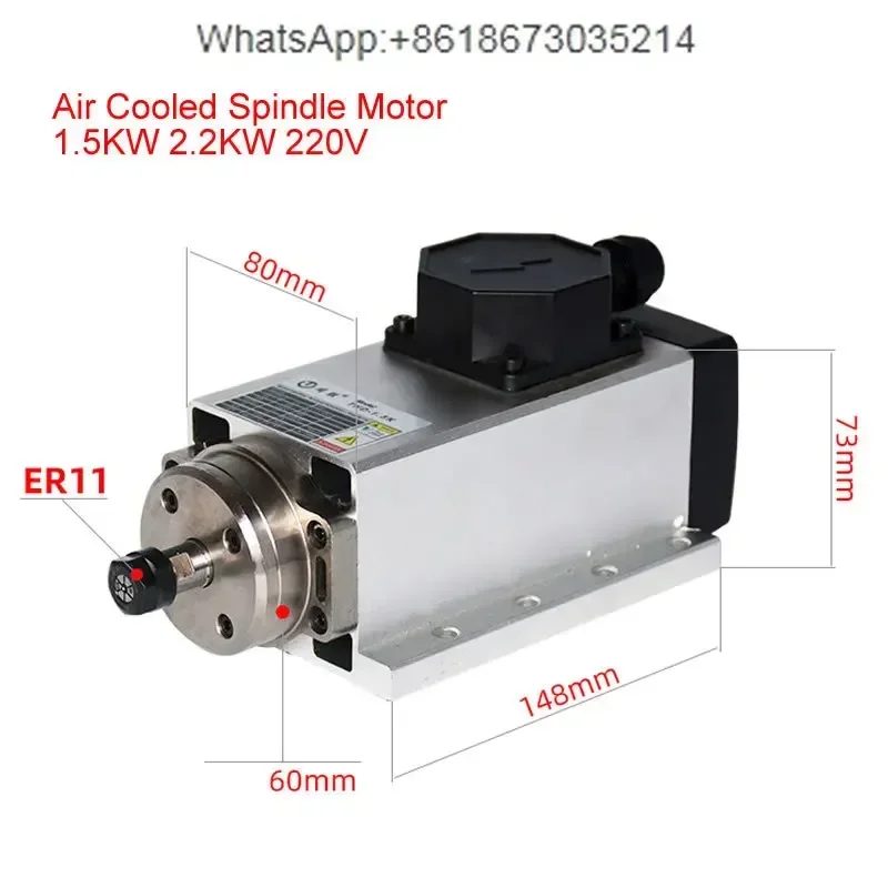 800W 1,5W 2,2KW 3,5KW 4,5KW 6K - Er20 Collet Chuck Spindle Motor 220V recensie en prijs