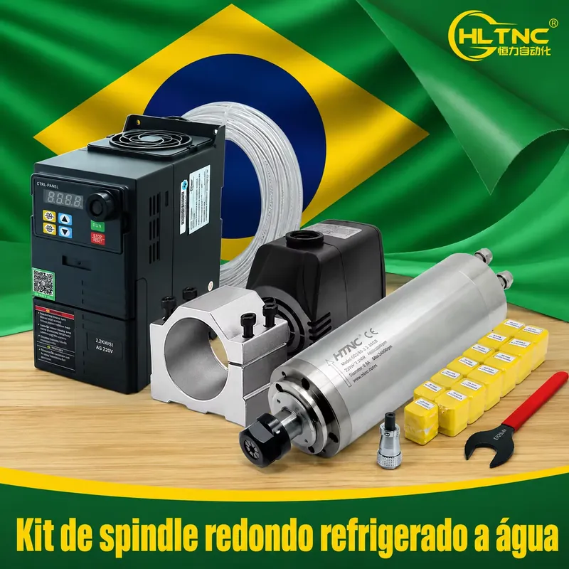 Braziliaanse verzending: 2,2 k - 2.2Kw Water Cooled Spindle Kit Vfd recensie en prijs